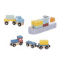 TOOKY TOY Wooden Harbor Crane Set