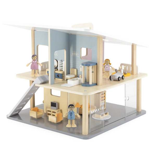 VIGA PolarB Wooden Dolls Family Doll Set Figures