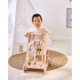 VIGA PolarB Wooden Push Walker Pink Educational