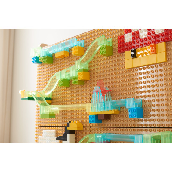 MASTERKIDZ Wooden Educational Table + STEM WALL ACCESSORIES + 359 pcs.