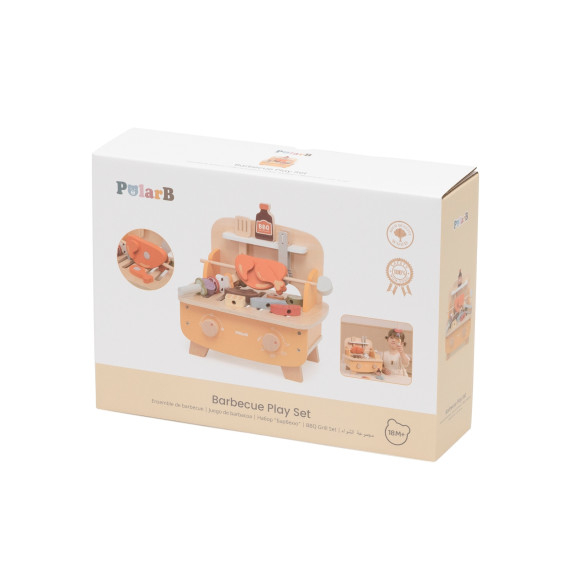 VIGA Wooden BBQ Grill Set