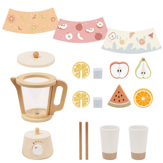 TOOKY TOY Kitchen Blender with Accessories - 18 pieces