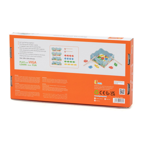 VIGA Wooden Magnetic Fishing Game – Learning and Fun in One