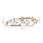 VIGA PolarB Wooden children's train track 90 pieces