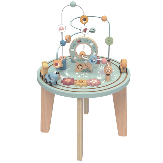 TOOKY TOY Wooden Montessori Activity Table Motor Loop