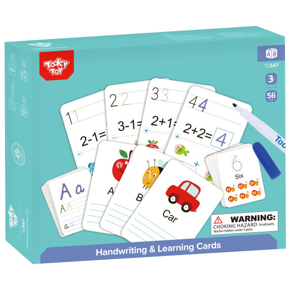 TOOKY TOY Educational Flashcards for learning to write
