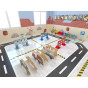 CLASSIC WORLD EDU Huge Wooden Construction Blocks Set Hospital Church Tower 97 pcs.