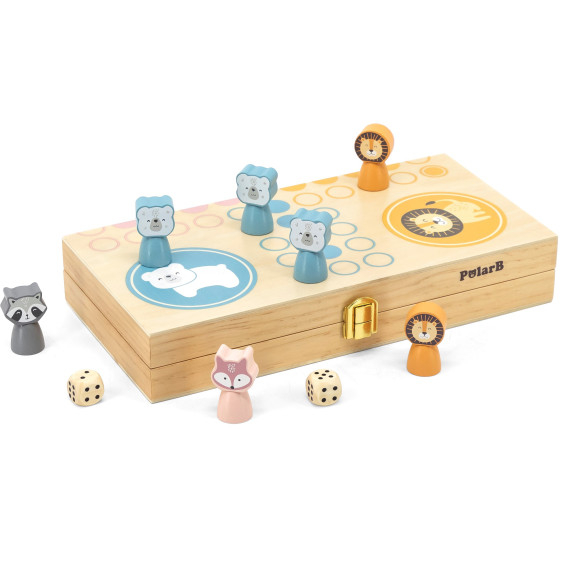 VIGA PolarB Wooden Ludo Game