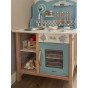 VIGA PolarB Wooden Kitchen with Accessories Silver - Blue