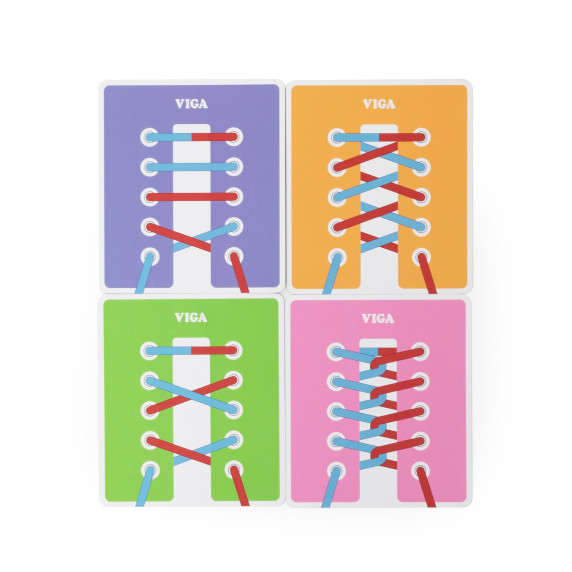 VIGA Learning to Lace Shoe Bows Laces 3+