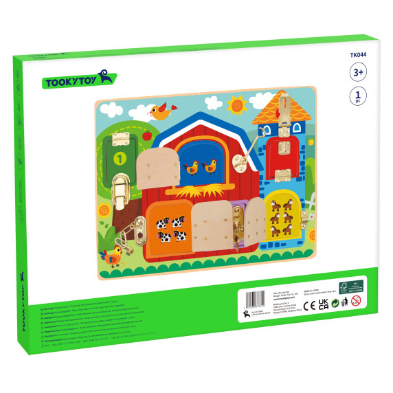 TOOKY TOY Manipulative Board Castles Pictures Farm