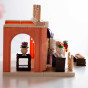 WOOPIE Dollhouse Rabbit Family Flower Shop + Figurine