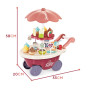 WOOPIE Food Truck Confectionery Trolley Ice Cream Sweets Stand Sound Light + 36 Accs