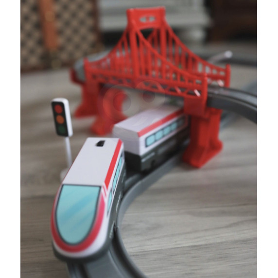 WOOPIE Electric Train Track Bridge Tunnel 80 pcs.