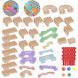 MASTERKIDZ Freestanding STEM Creative Learning Board 125 x 86 + Accessories Set