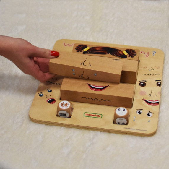 MASTERKIDZ Learning Emotions Wooden Montessori Game