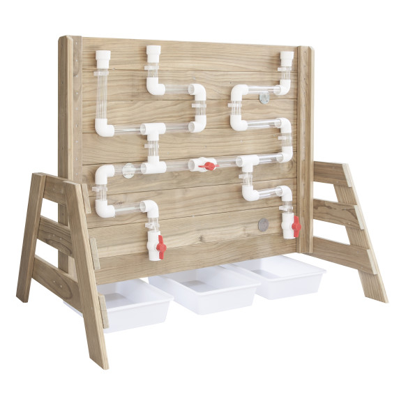 CLASSIC WORLD EDU Wooden Water Play Wall with Mills