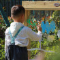 CLASSIC WORLD EDU Set Double-Sided Painting Board Easel with Water Pump