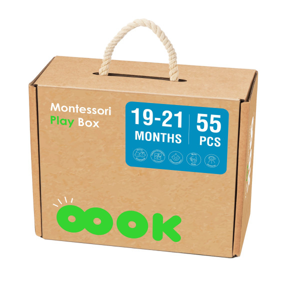TOOKY TOY Box XXL Montessori Educational 7in1 Sensory Box 19-21 Months