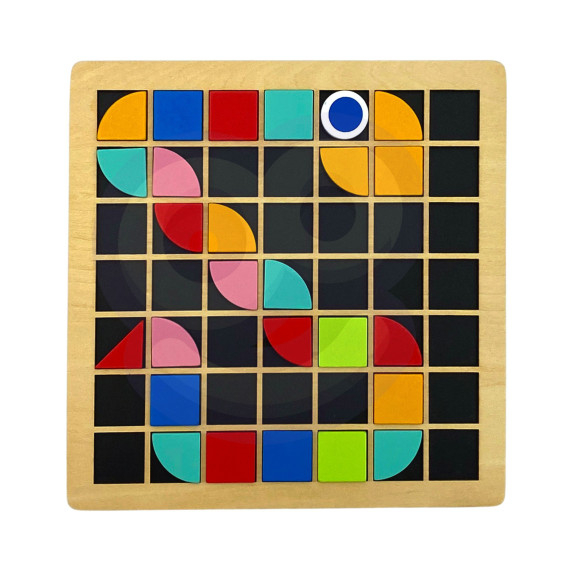 TOOKY TOY Wooden Mosaic Montessori Puzzle