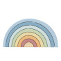 TOOKY TOY Pastel Puzzle Wooden Montessori Rainbow Blocks