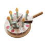 TOOKY TOY Wooden Birthday Cake with Turnip Candles