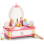 VIGA Wooden Pink Makeup Table with Mirror + Accessories