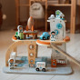 TOOKY TOY Wooden Space Parking Space Station