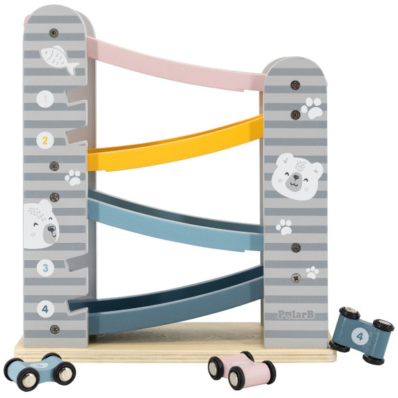 VIGA PolarB Wooden Slide for Cars Race Track