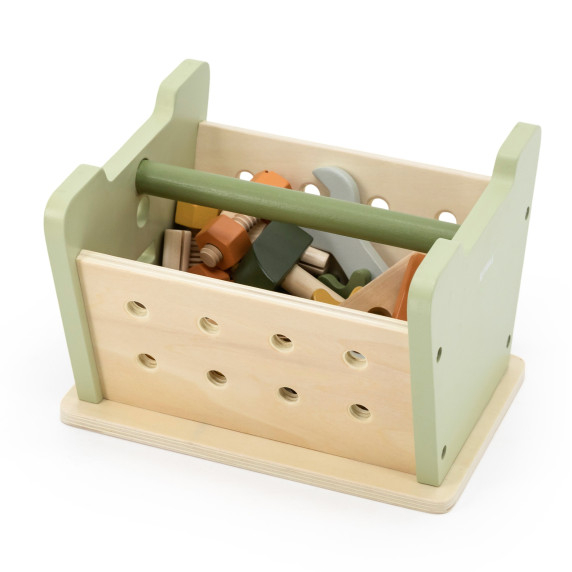 VIGA PolarB Mini Workshop 2in1 Tool Box Wooden Set
