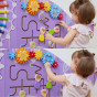 VIGA Wooden Sensory-Manipulation Board EDU Triceratops