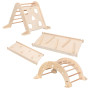 Viga Home Playground 3 in 1: Pikler Triangle, Rocker and Slide