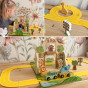 TOOKY TOY Mini Zoo Portable Animal Bag Set