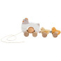VIGA PolarB Wooden Pulling Hen with Chicks