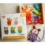 TOOKY TOY Wooden 5-in-1 Animal Lacing Game
