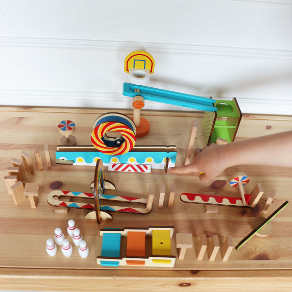 TOOKY TOY Domino Ball Track