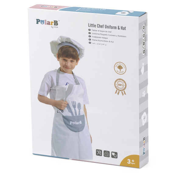 VIGA PolarB Chef's Costume Apron + Cap