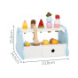 VIGA Wooden Blue Ice Cream Parlor