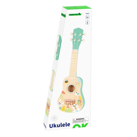 TOOKY TOY Wooden Ukulele Guitar for Children 3+