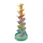 TOOKY TOY Wooden Colorful Spinning Tower for Children