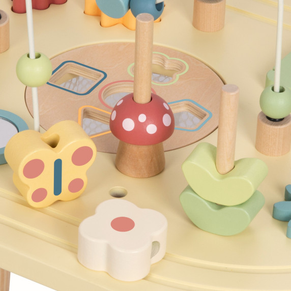 TOOKY TOY Wooden Safari Activity Table