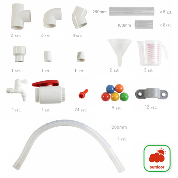 MASTERKIDZ STEM Board Pipe System 80 Pieces