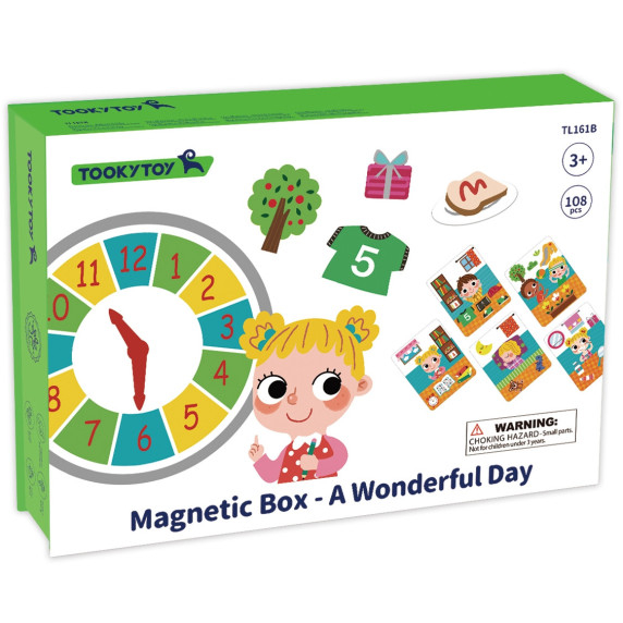 TOOKY TOY Wooden Puzzle Magnetic Box