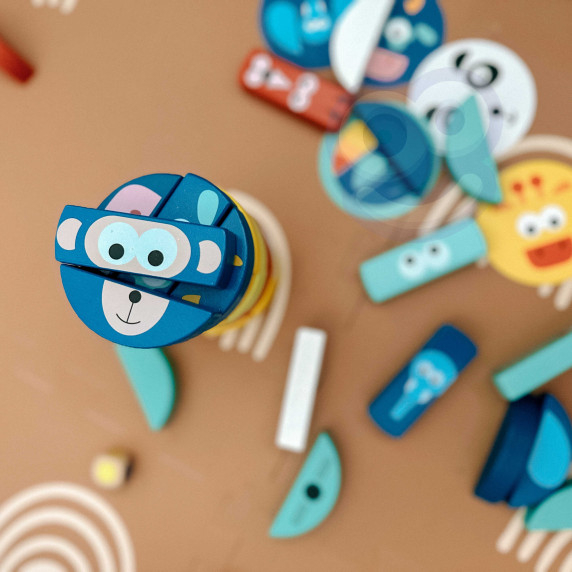 TOOKY TOY Skill Game Animal Blocks FSC Certified