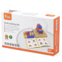VIGA Wooden Building Game 3D Montessori Blocks