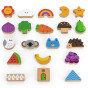 VIGA Wooden Blind Game Pattern Drawing