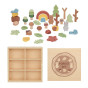 TOOKY TOY Forest Set Stackable Puzzle Blocks Figures