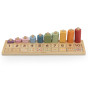 VIGA PolarB Wooden Abacus Montessori Number Sorter