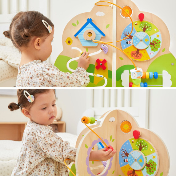 VIGA Wooden Activity Tree Music Educational Center 18m+