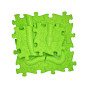 WOOPIE Sensory Mat Orthopedic Puzzle Snake Green 6 pcs.